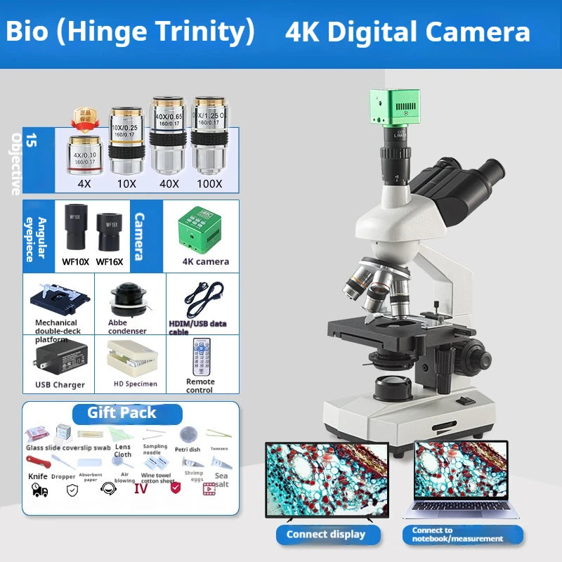 Trinocular Biological Microscope – Aquaculture & Lab | 500X Trinocular Microscope Axl 6