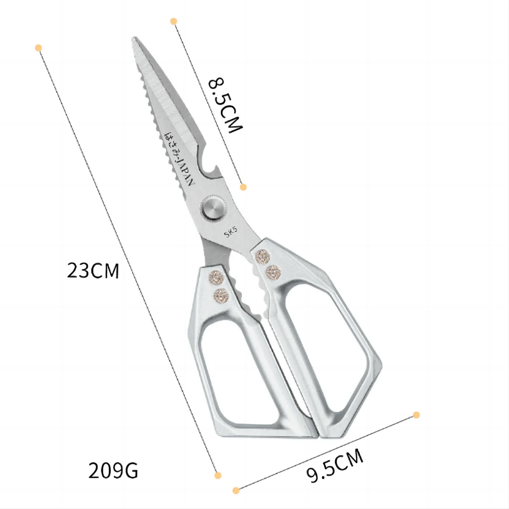 SHIBO Multi-Use Stainless Steel Kitchen Scissors & Shears Kitchen Shears Axl 1pc Grey