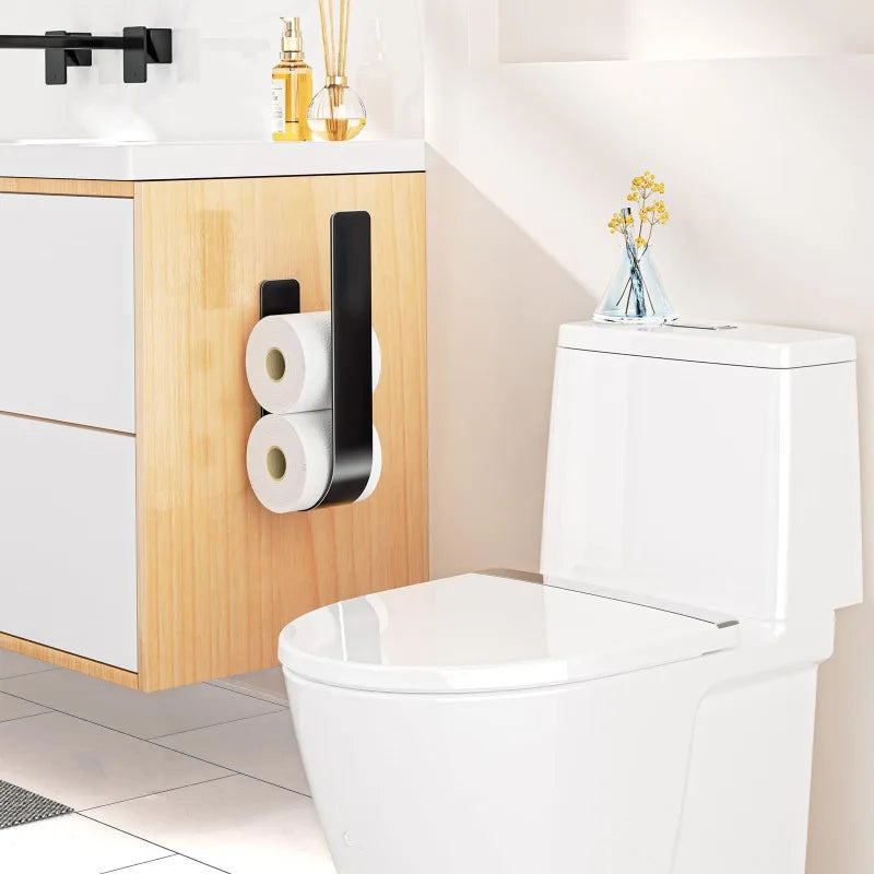 Wall-Mounted Toilet Paper Storage Rack – Modern Minimalist Bathroom Storage Rack Axl