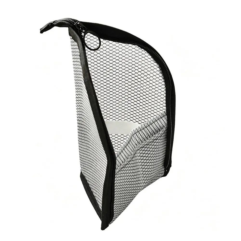 Clear Mesh Travel Makeup Bag – Cosmetic & Brush Organizer Cosmetic Organizer Bag Axl Black S
