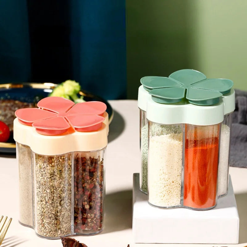 5-in-1 Plastic Spice Jar – Camping & Kitchen Organizer Spice Jar Organizer Axl