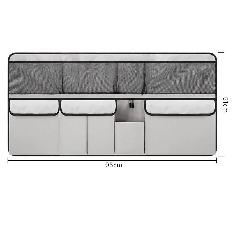 Large Car Backseat Organizer – Mesh Seat Back Storage Bag Car Seat Organizer Axl GRAY 1