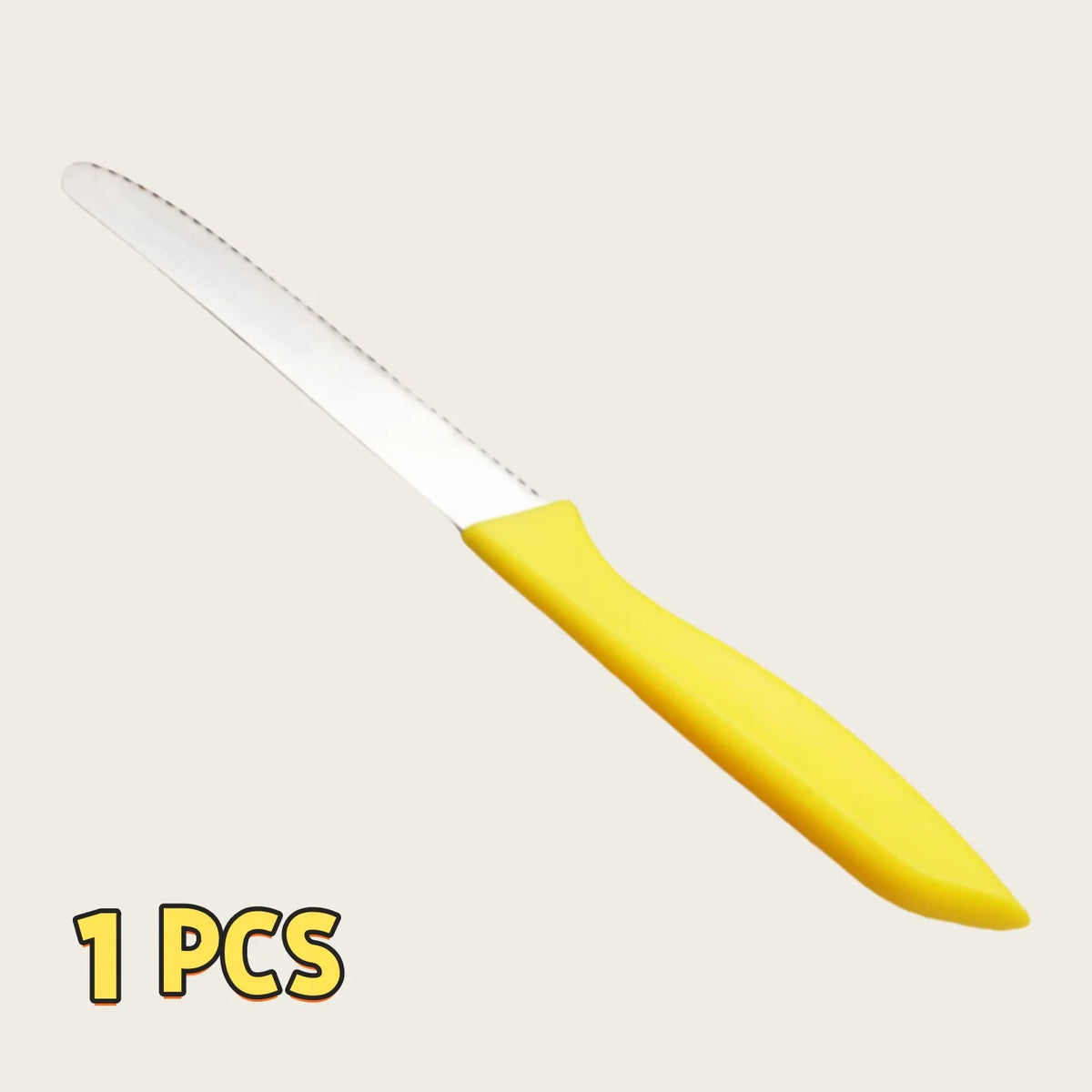 Steak Knife Set 1–8 Pc | Serrated Stainless Steel Kitchen Knives Steak Knife Set Axl 1 Pc Knife -yellow