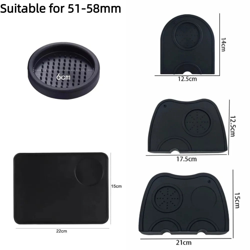 Silicone Espresso Tamper Mat Station – Non-Slip 51–58mm Holder Espresso Tamper Station Axl