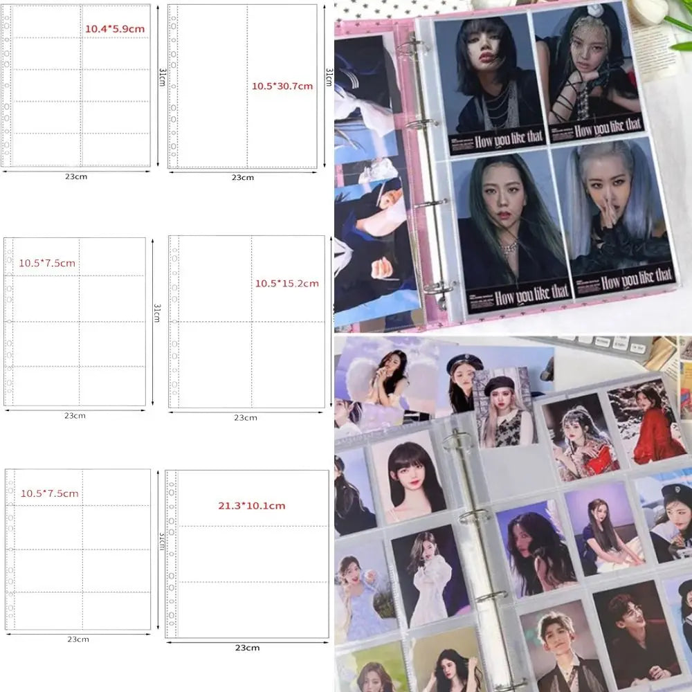 A4 Kpop Binder Refill Sheets – 10 Pc Multi-Pocket PP Sleeves Binder Refill Sleeves Axl