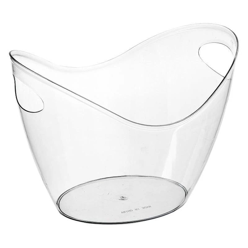 Plastic Ice Bucket 4L/8L | Party Drink Cooler for Wine & Bar Ice Bucket Axl