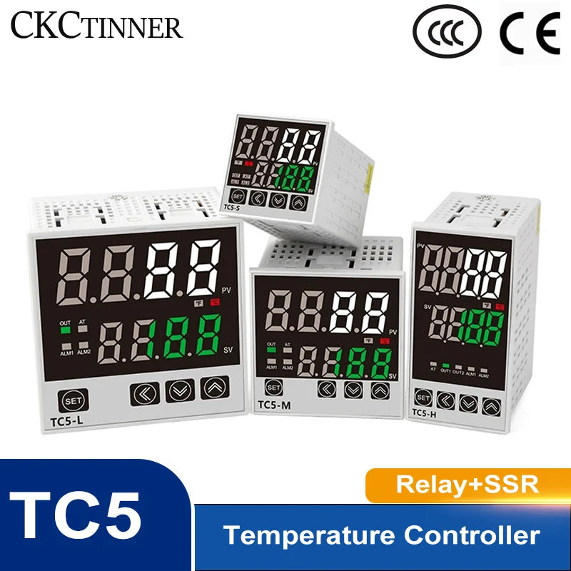 PID Temperature Controller K-Type Timer Relay Buzzer AC100–220V PID Temperature Controller Axl