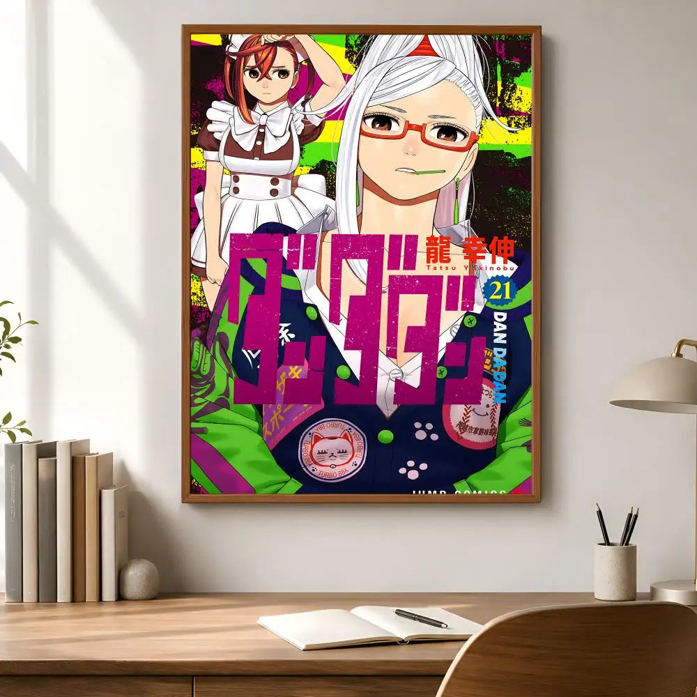 Dandadan Manga Poster – Waterproof Self-Adhesive Wall Art Anime Wall Poster Axl