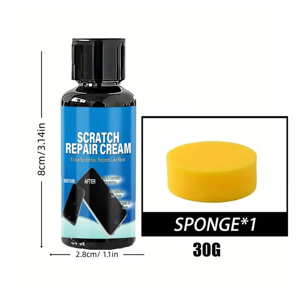 Screen Scratch Repair Kit – Phone, Tablet & Lens Polish Cream Screen Repair Kit Axl 30g sponge