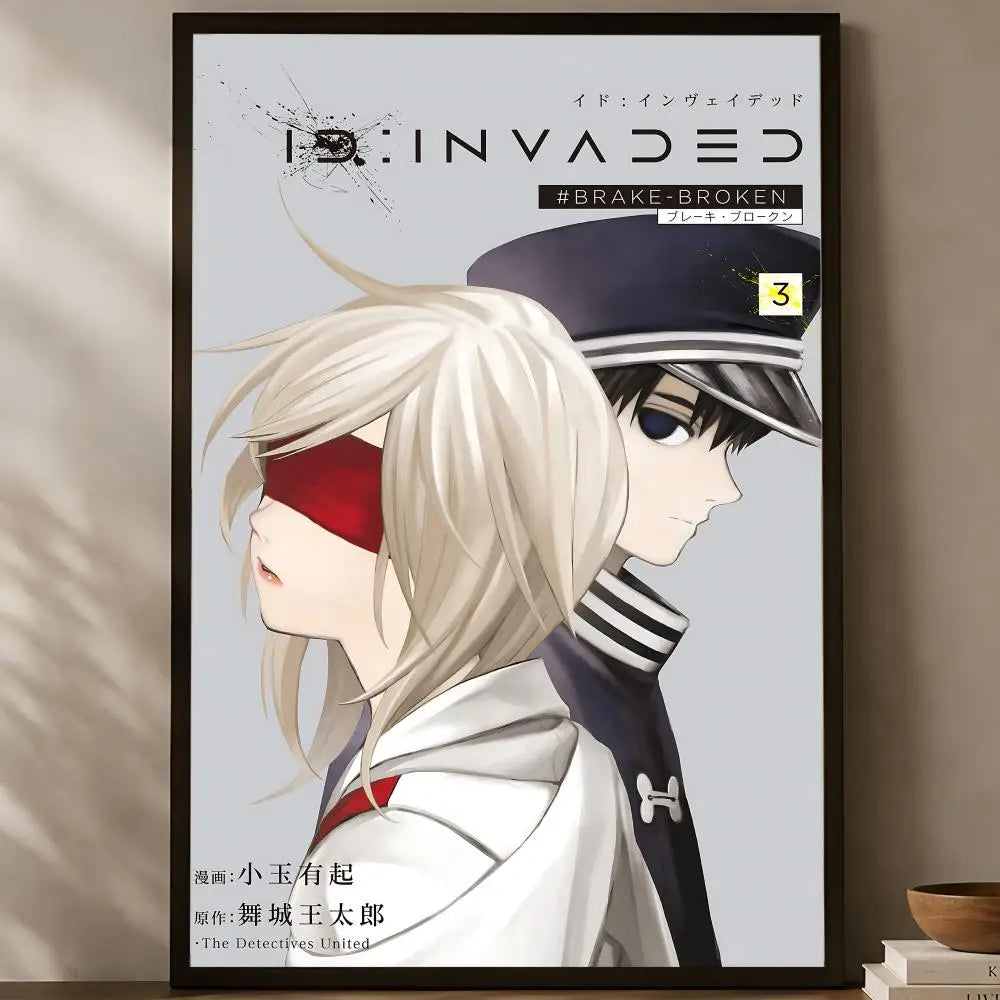ID: Invaded Anime Poster – Self-Stick HD Waterproof Wall Art Anime Wall Poster Axl White12 60X90cmNoframe