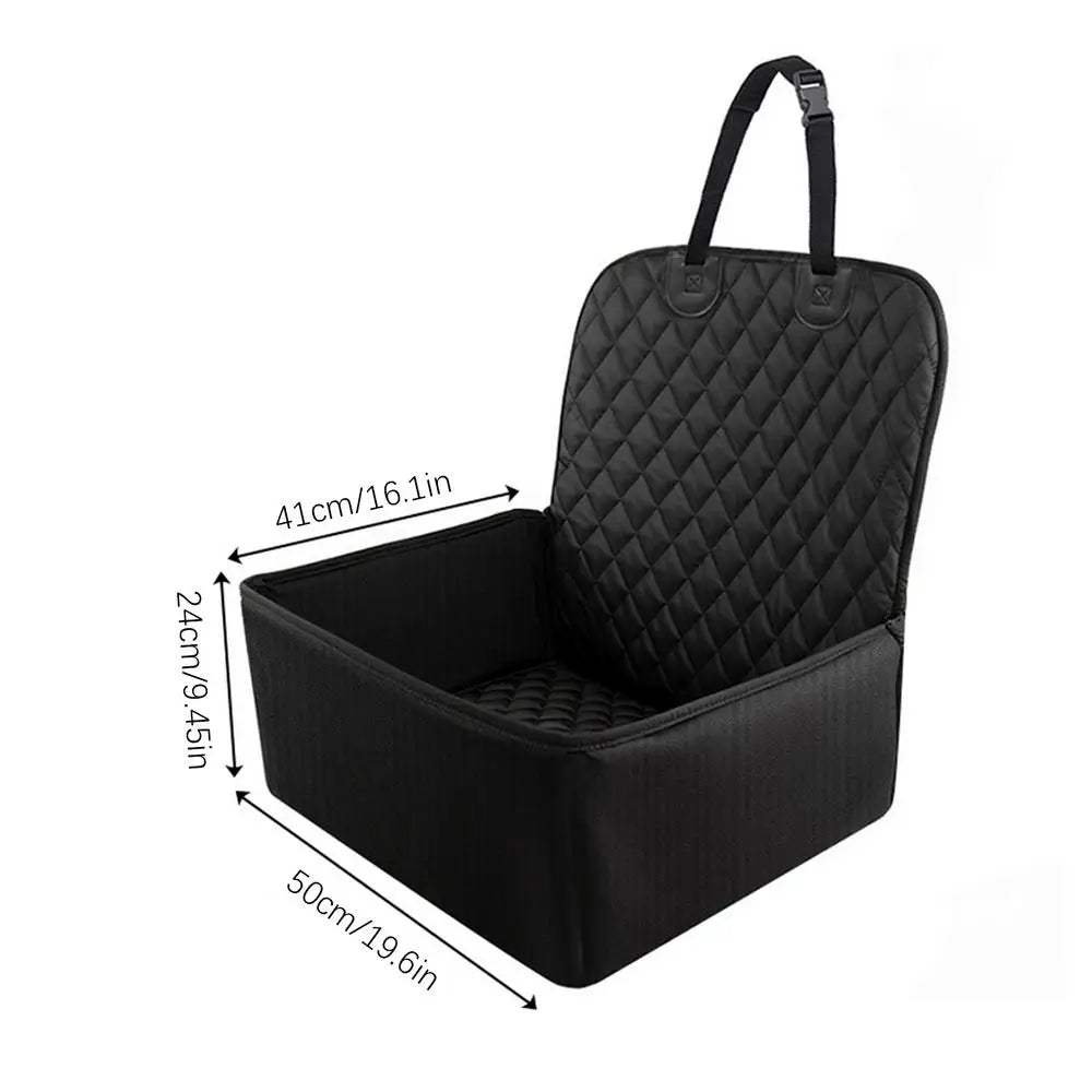 Waterproof Dog Booster Car Seat | Pet Seat Cover for SUV & Truck Dog Booster Car Seat Axl Black