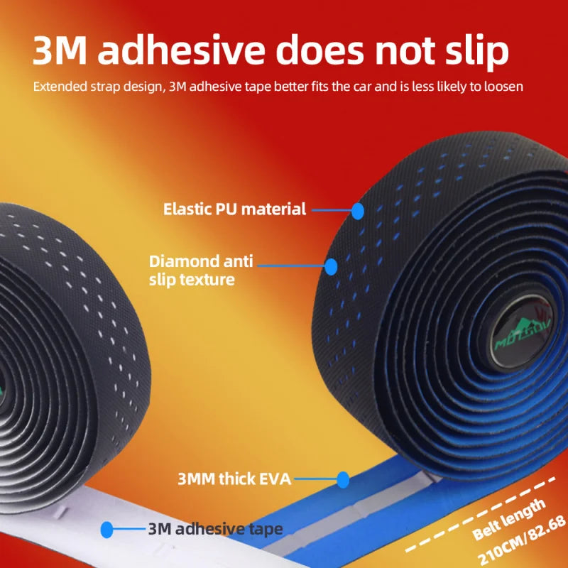 Road Bike Handlebar Tape – Anti-Slip Breathable Carbon Wrap Handlebar Tape Axl