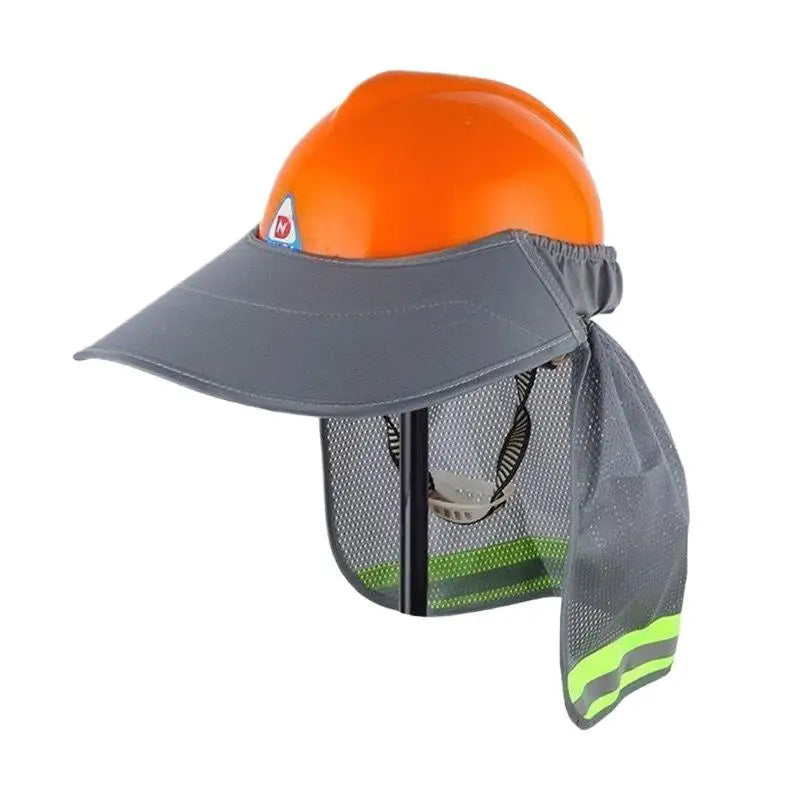 Hard Hat Sun Shade Neck Shield – Reflective Brim Cap Cover Hard Hat Sun Shade Axl
