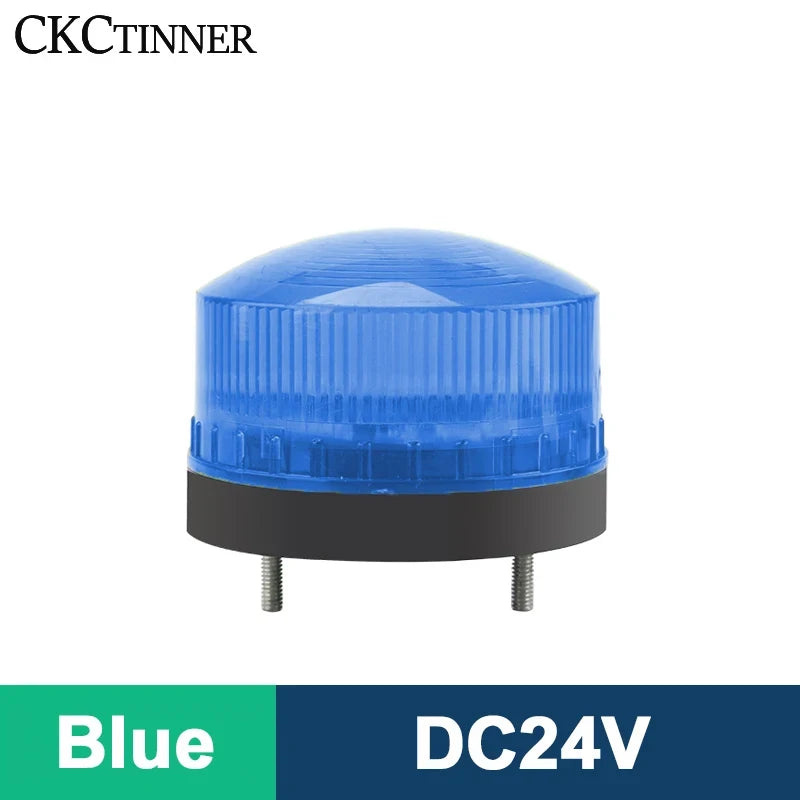 LED Strobe Warning Light 12V 24V 220V with Buzzer – LED-3071J Strobe Warning Light Axl Blue DC24V