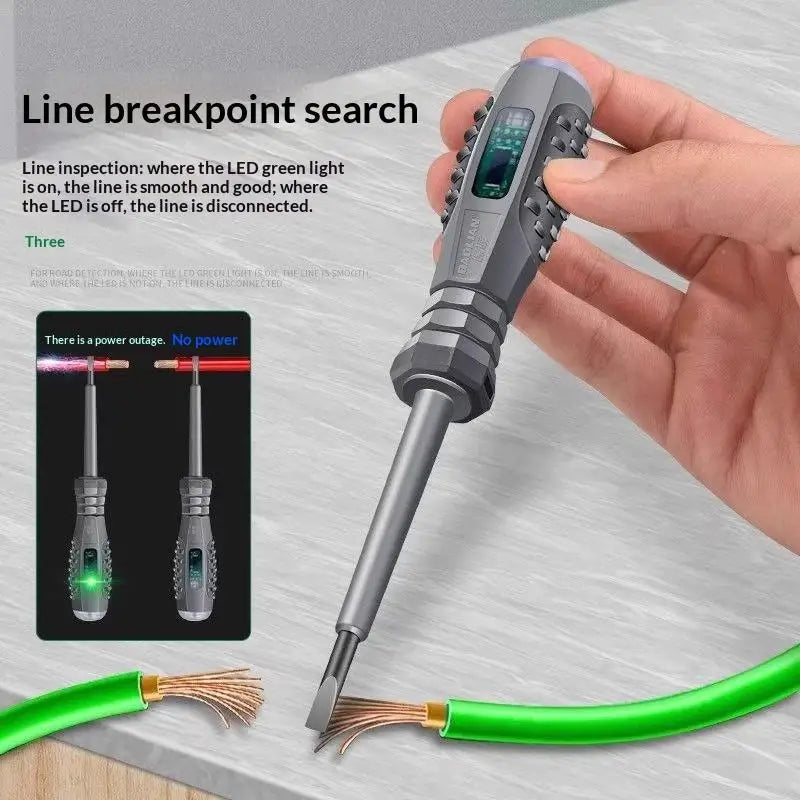 2-in-1 Voltage Tester Screwdriver | Magnetic LED Indicator Voltage Tester Screwdriver Axl