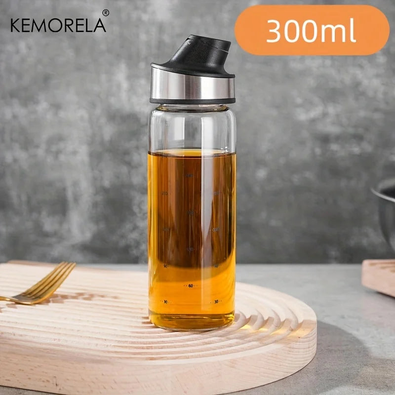 KEMORELA Glass Oil Dispenser Bottle – Drip-Free Auto Seal Oil Dispenser Bottle Axl 300ml