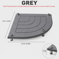 Diatomaceous Earth Corner Sink Caddy – Stone Drying Mat Tray Stone Sink Caddy Axl Sector-Grey