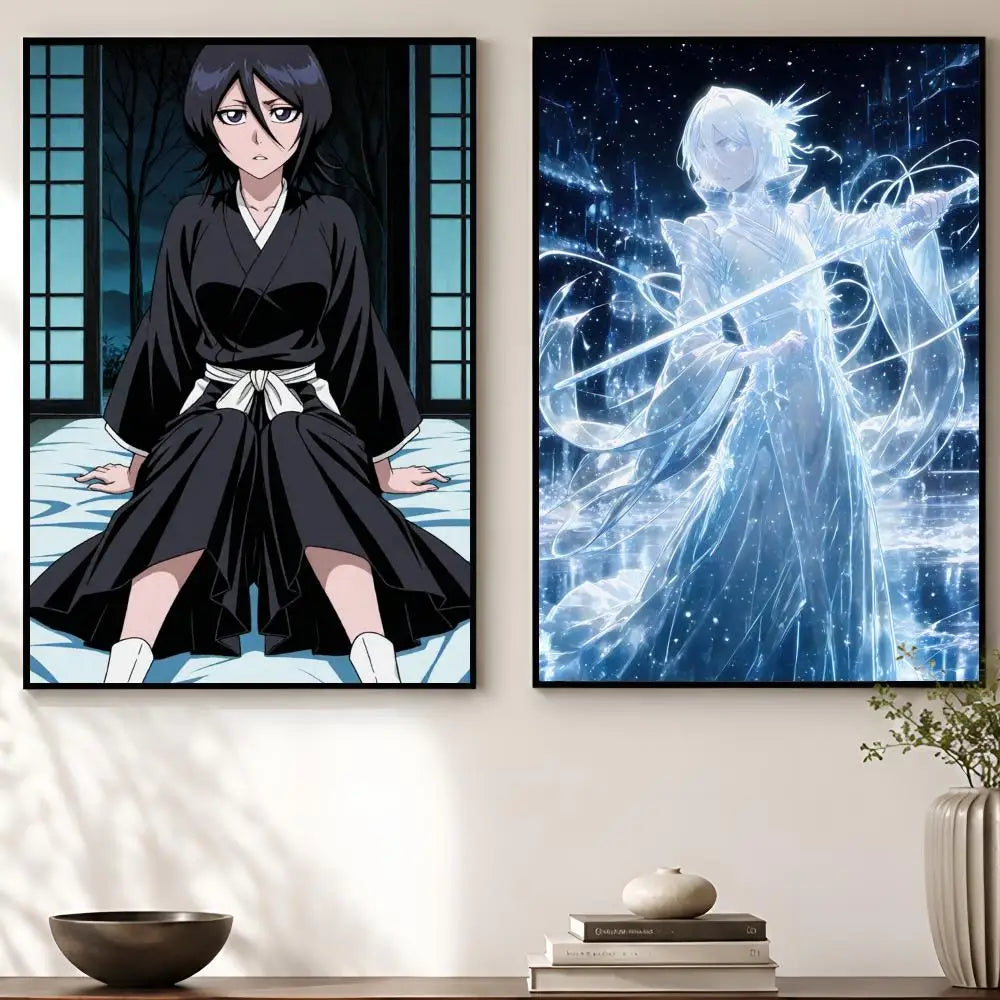 Rukia Kuchiki Anime Wall Poster | HD Self-Adhesive Decor Anime Wall Poster Axl