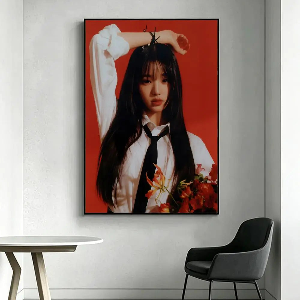 Wonyoung Kpop HD Poster – Waterproof Sticky Wall Art Decor Wall Art Poster Axl White1 15X20cmNoframe