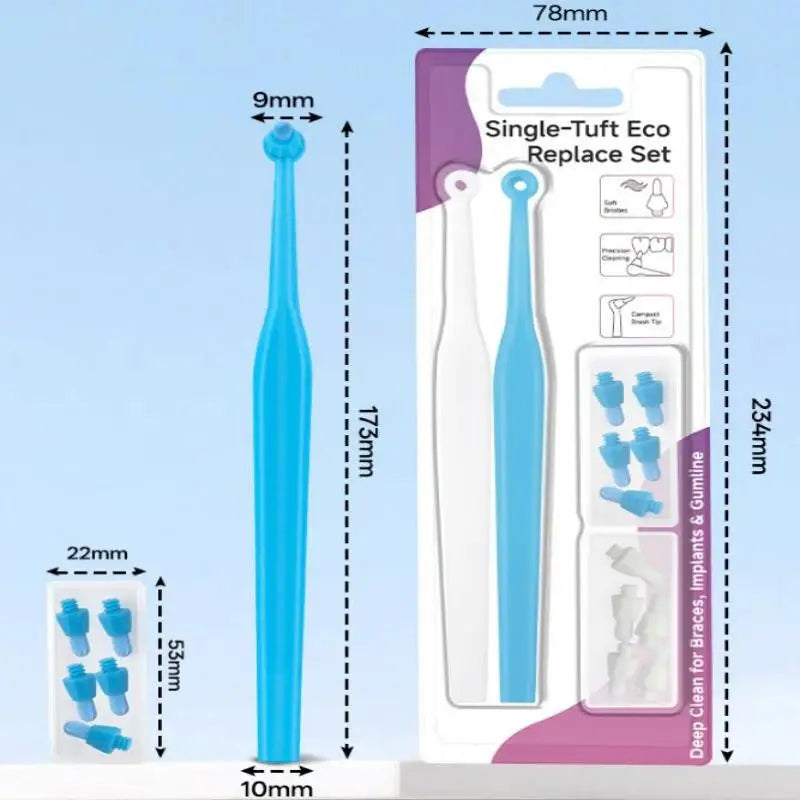 Soft Interdental Brush with Replaceable Heads – Implant Care Interdental Brush Axl