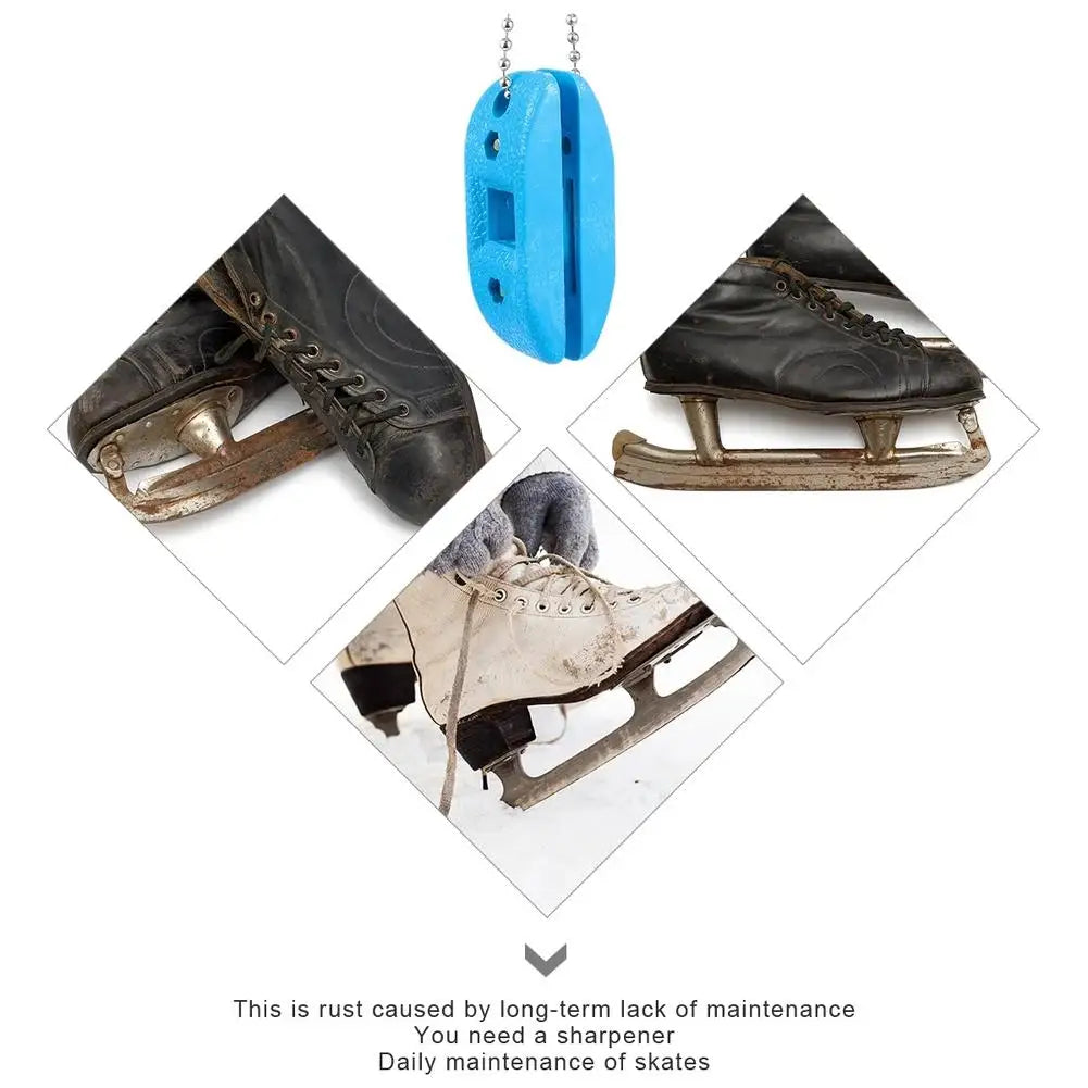 Portable Ice Skate Blade Sharpener – Double-Sided + Bag Skate Blade Sharpener Axl