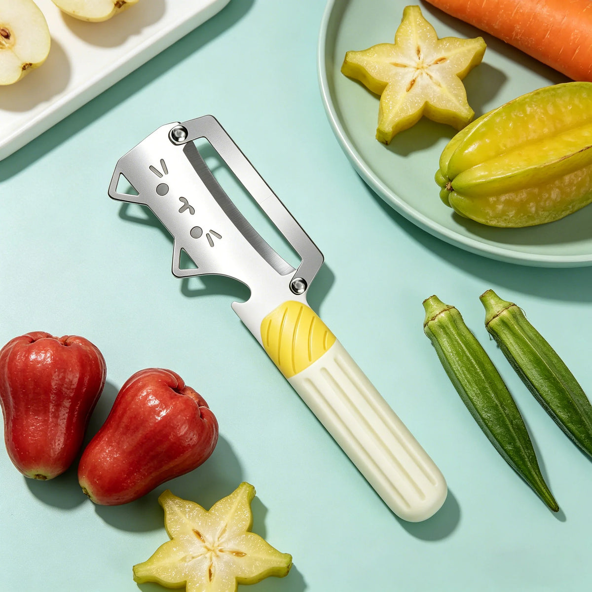 Multifunctional Pineapple & Sugarcane Peeler – Heavy-Duty Knife Kitchen Peeling Knife Axl Peeler