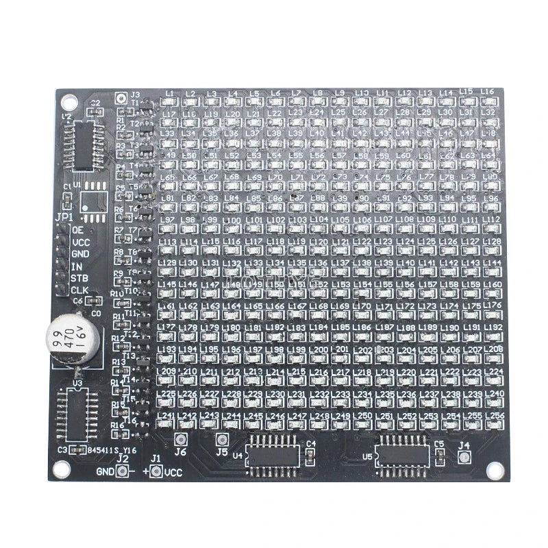 256 LED Dot Matrix DIY Soldering Kit – SMD Welding Training DIY Electronics Kit Axl