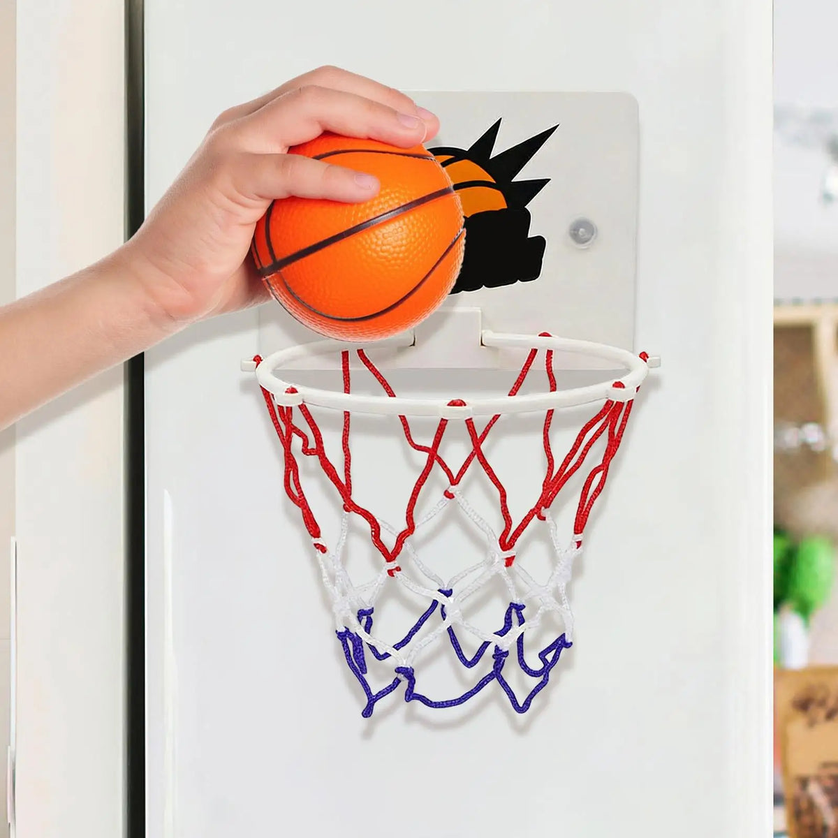 Mini Indoor Basketball Hoop for Kids – Suction Cup Wall Mount Kids Basketball Hoop Axl