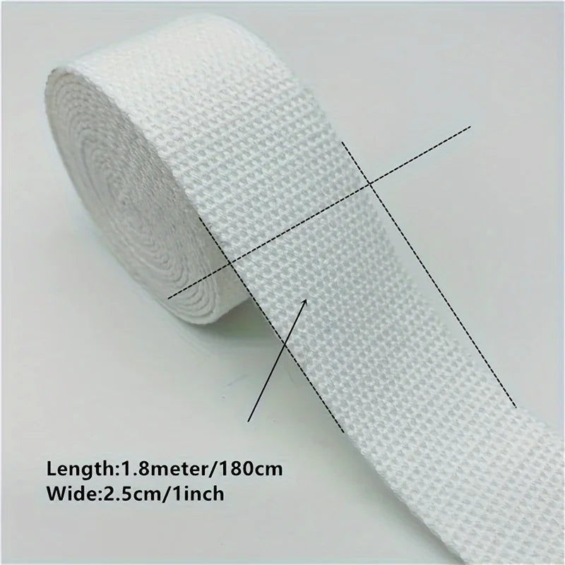 Wide Canvas Webbing Strap – Colorful DIY Ribbon for Bags & Crafts Craft Webbing Strap Axl