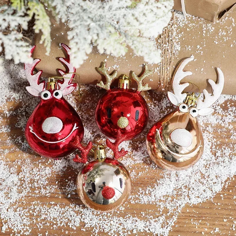 Christmas Deer Antler Hanging Ornaments – Xmas Tree Decor Christmas Ornaments Axl