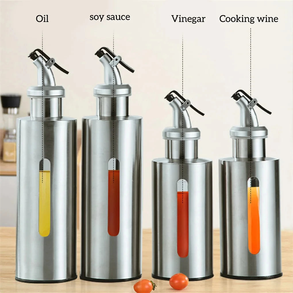 KEMORELA Stainless Steel Oil & Vinegar Dispenser Bottle Oil Dispenser Bottle Axl