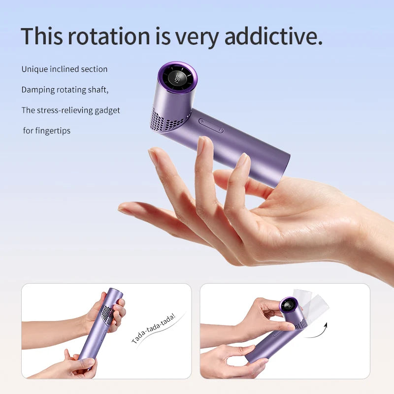 Foldable Brushless Mini Neck Fan – Portable Handheld Cooler Portable Neck Fan Axl