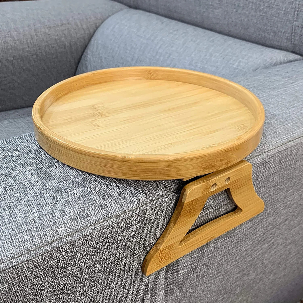 Wooden Sofa Armrest Clip-On Tray – TV Snack & Remote Holder Sofa Armrest Tray Axl