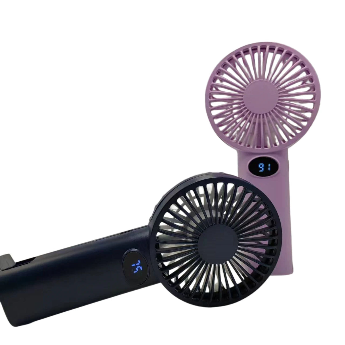 Portable Handheld Fan LCD Display 6-Speed Desk & Personal Fan Portable Personal Fan Axl