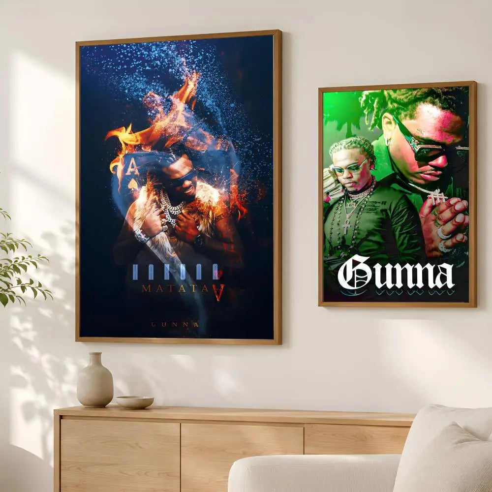 Gunna HD Self-Stick PVC Wall Art Poster – Waterproof Decor Wall Art Poster Axl