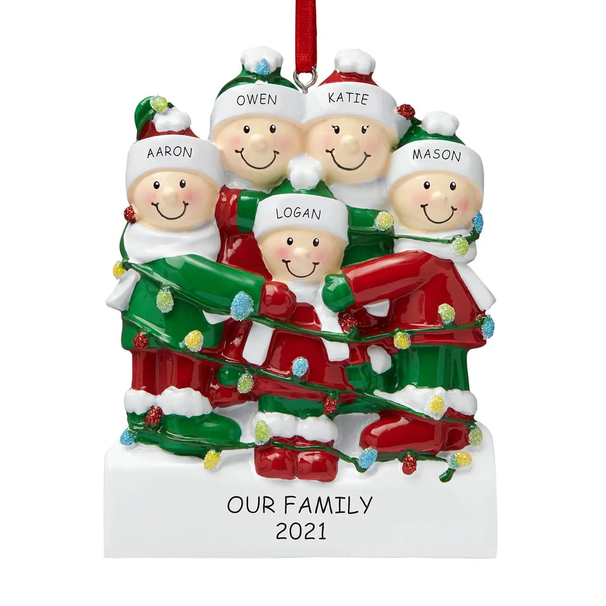 Reindeer Family Christmas Tree Ornament Pendant | 2–6 People Christmas Tree Ornament Axl style 1 1