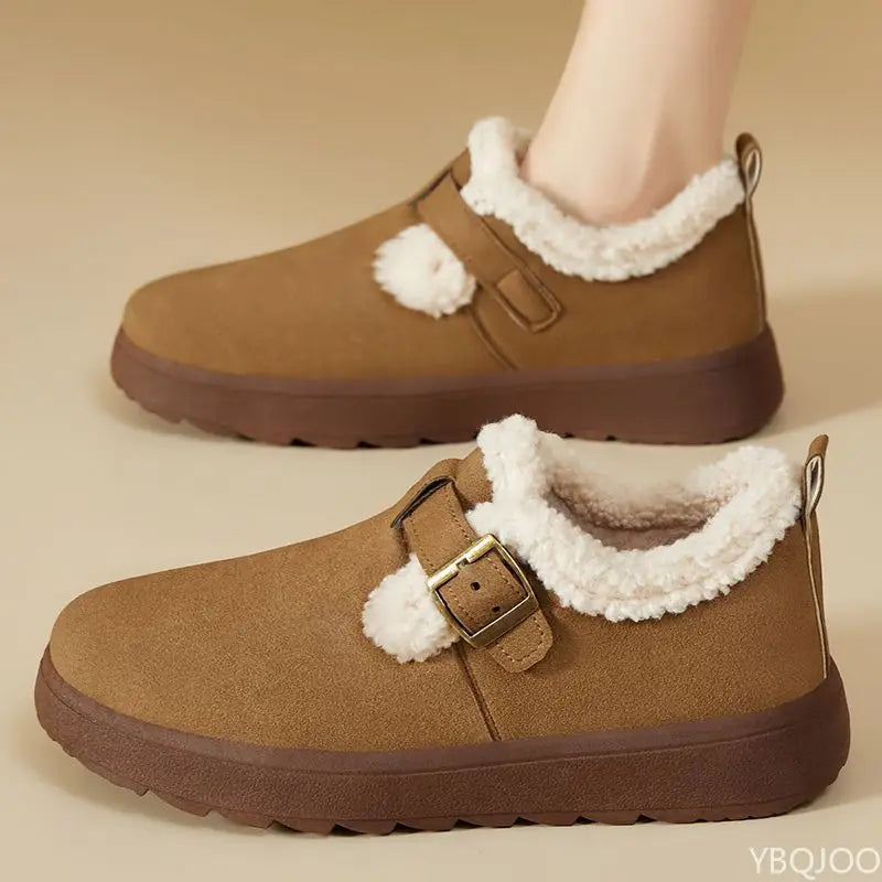 Women's Winter Plush Cotton Ankle Boots | Cozy Slip-On Winter Ankle Boots Axl