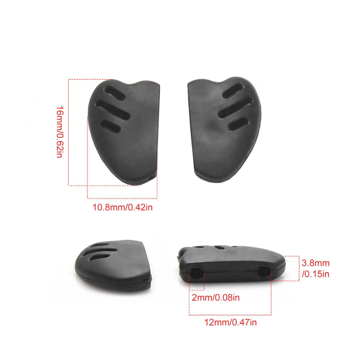 Anti-Slip Rubber Nose Pads for Cycling Sunglasses – 1 Pair Eyeglass Nose Pads Axl