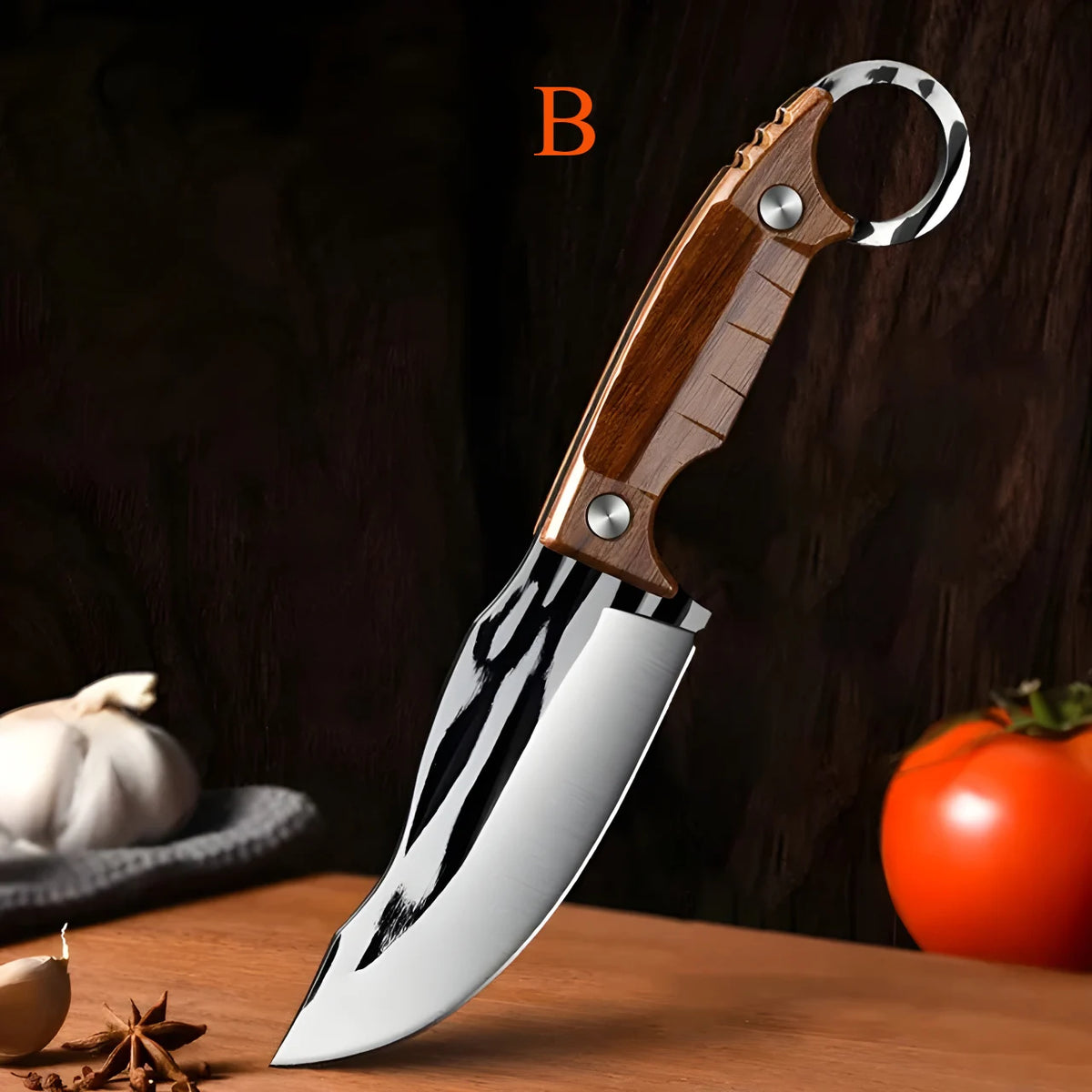 Stainless Steel Kitchen Knife Set – Cleaver, Boning & Fruit Kitchen Knife Set Axl Kitchen Knife-B