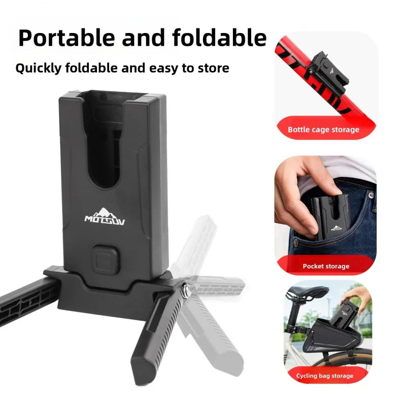 Foldable Crank Bike Stand – Lightweight Portable Road Bike Parking Bike Stand Axl