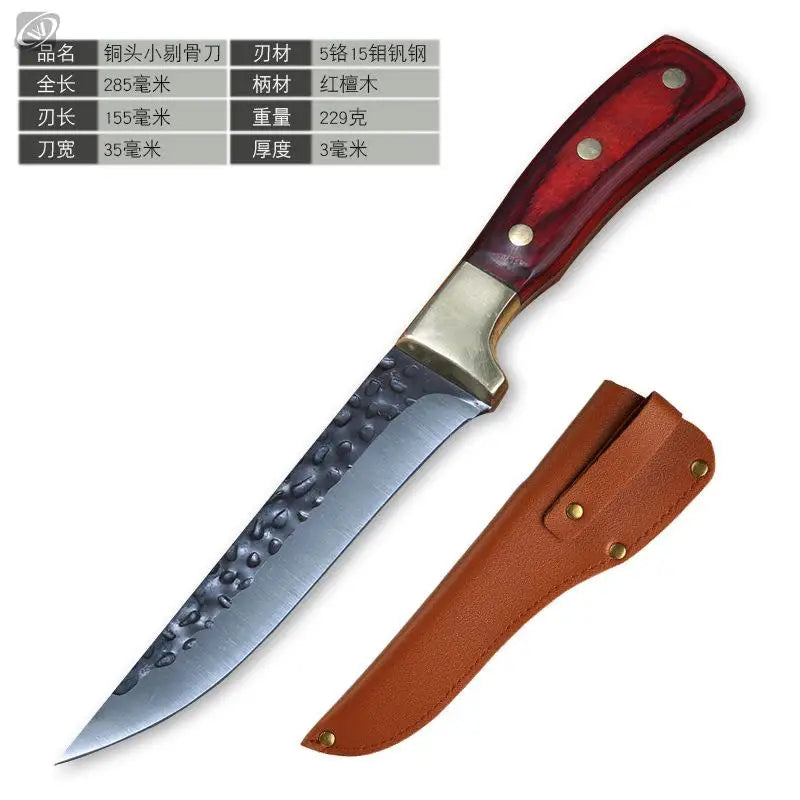 3-Piece Forged Stainless Steel Kitchen Knife Set | Chef & Boning Kitchen Knife Set Axl Meat Knife