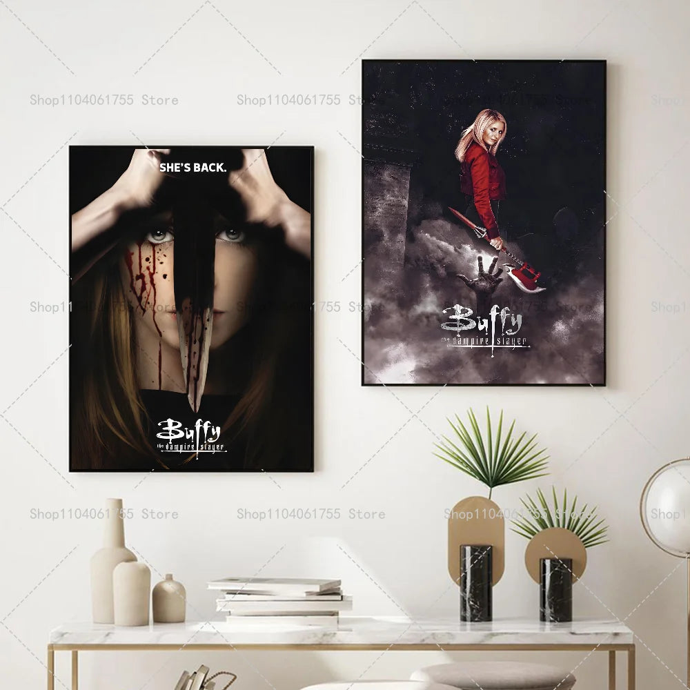 Buffy the Vampire Slayer Movie Poster Wall Sticker | Home Decor Wall Poster Sticker Axl