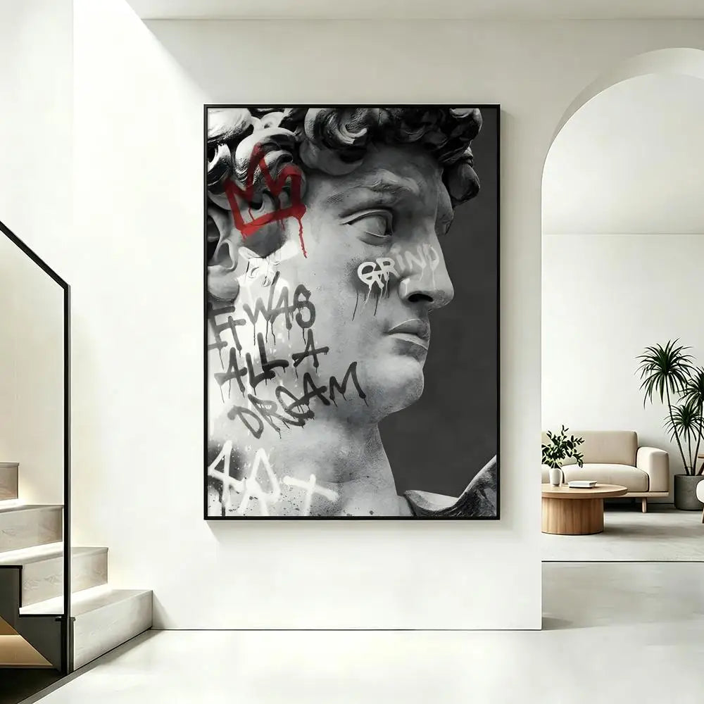 Statue of David HD Art Poster – Waterproof Sticky Wall Decor Wall Art Poster Axl