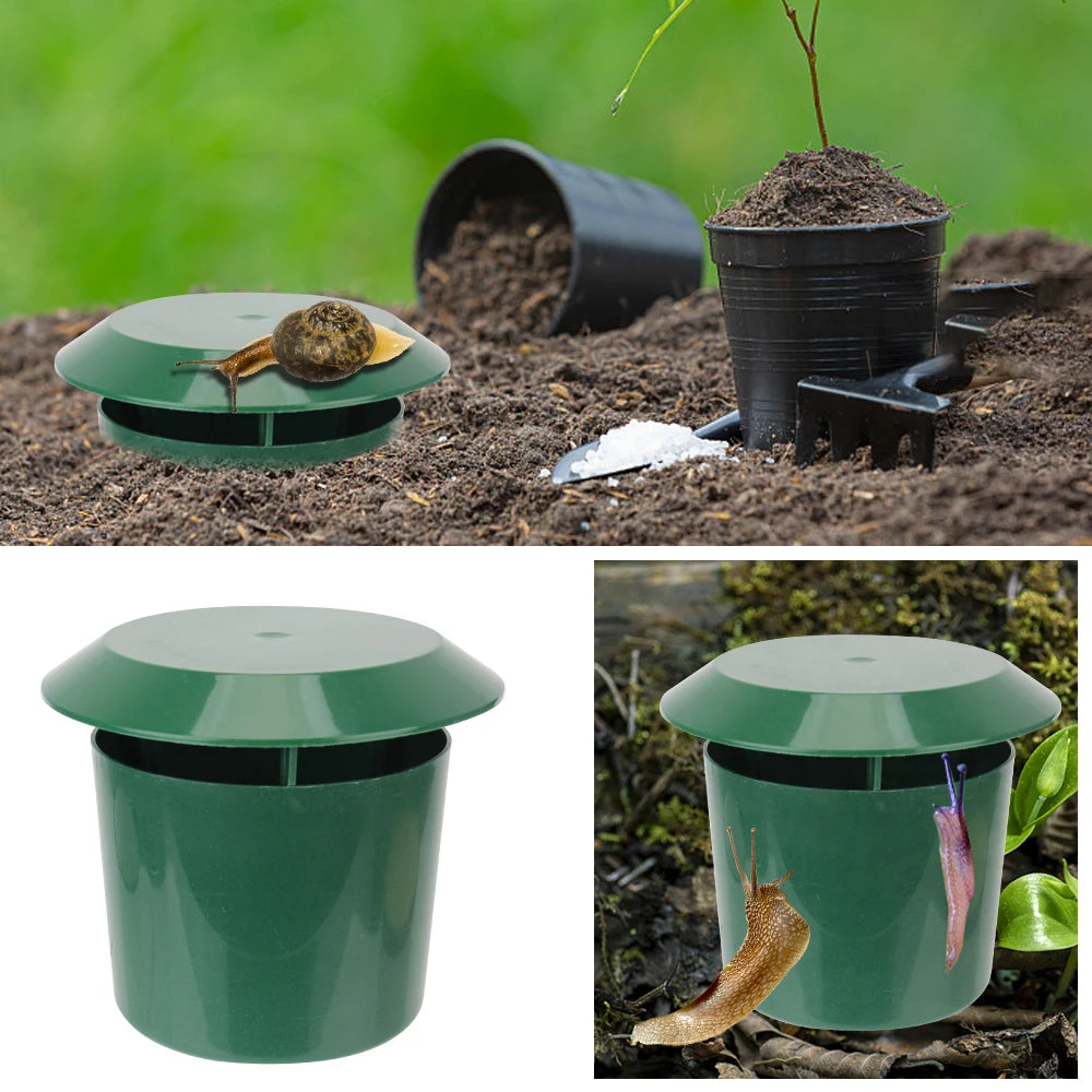 Eco-Friendly Garden Snail & Slug Trap Catcher – Green Garden Pest Trap Axl