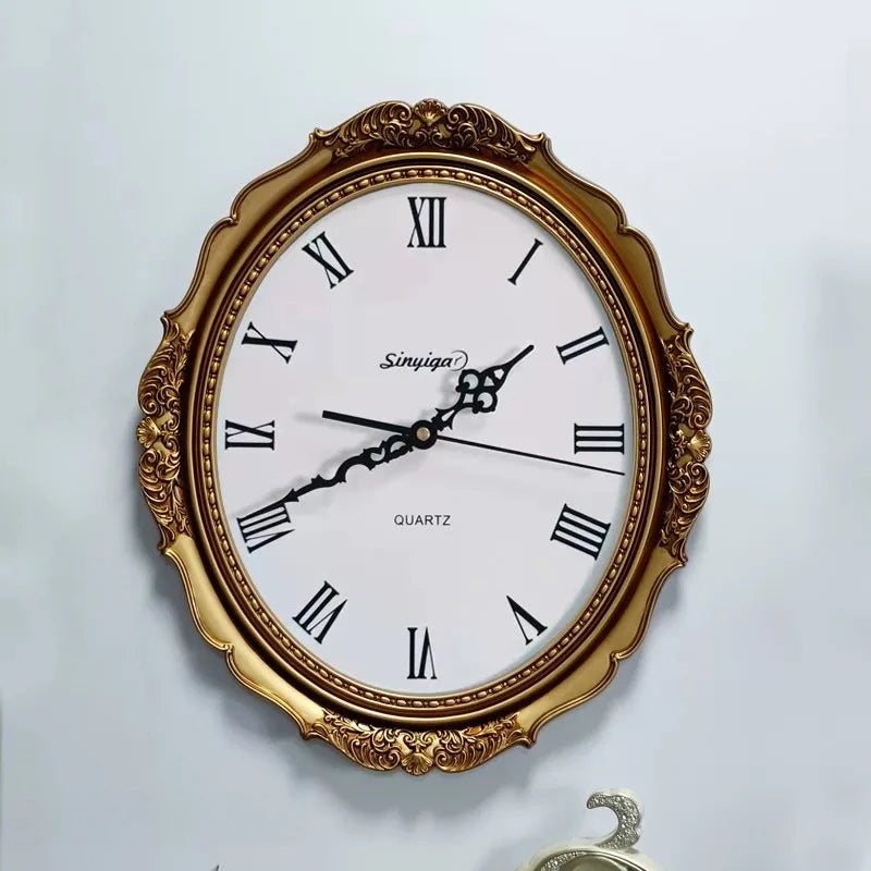 Modern Silent Wall Clock – Minimalist Luxury Acrylic Decor Decorative Wall Clock Axl White-Gold Frame 37X33.5CM