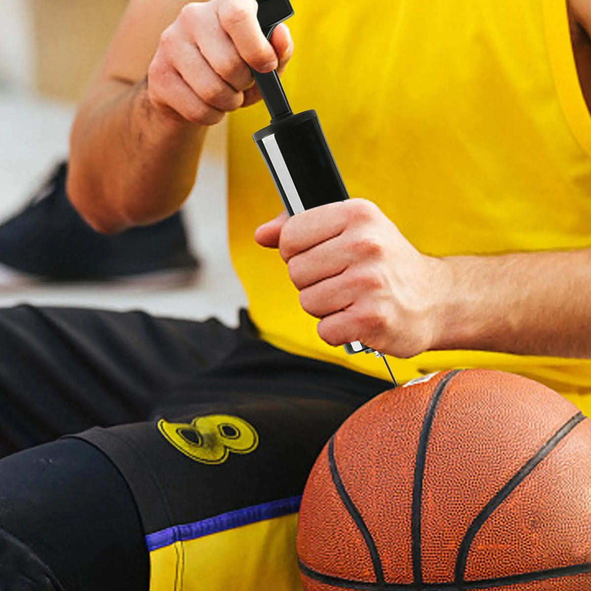 Handheld Sports Ball Pump with Needle – Portable Air Inflator Sports Ball Pump Axl