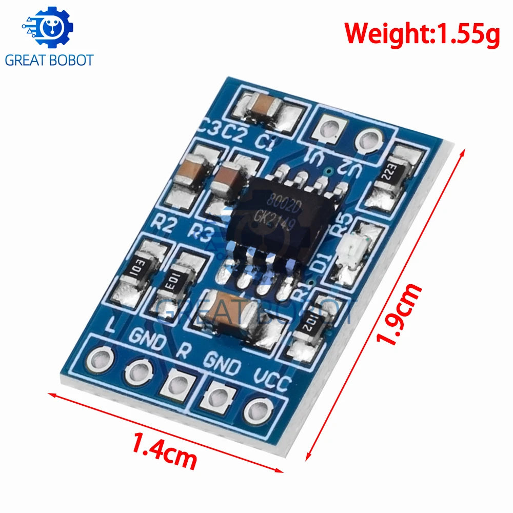 HXJ8002 3W Mono BTL Audio Amplifier Board Module 2.0–5.5V Audio Amplifier Module Axl