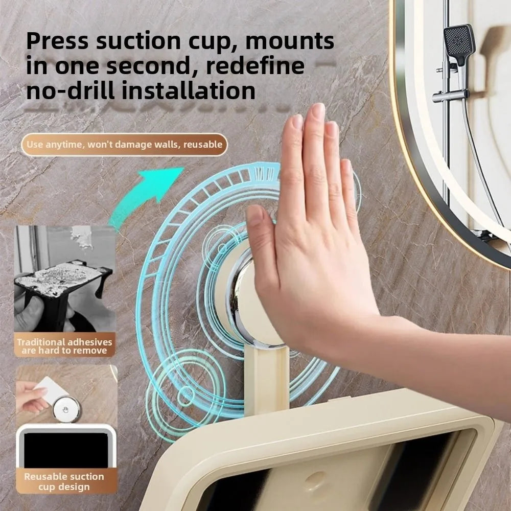 Waterproof Shower Phone Holder – 360° Suction Cup Mount Shower Phone Mount Axl