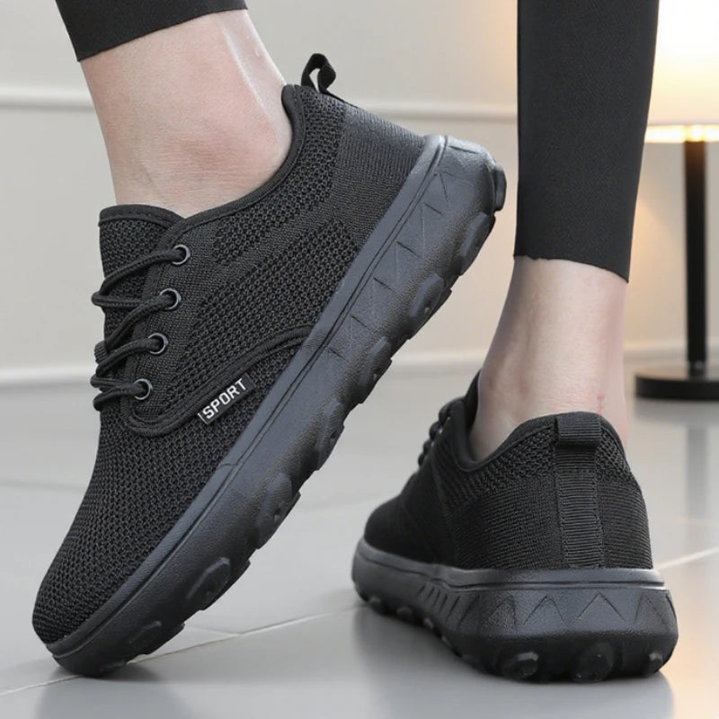 Women's Wide Toe Barefoot Sneakers | Breathable Mesh Platform Platform Walking Sneakers Axl