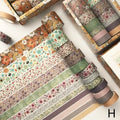 12-Piece Vintage Washi Tape Set – Japanese Kawaii Masking Tape Decorative Washi Tape Axl H